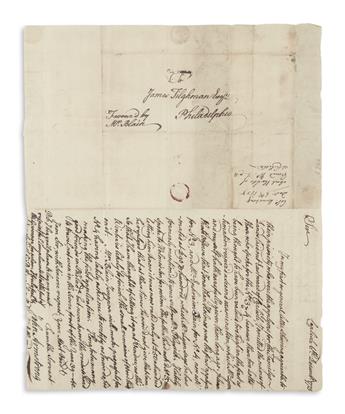 ARMSTRONG, JOHN. Autograph Letter Signed, to attorney James Tilghman,